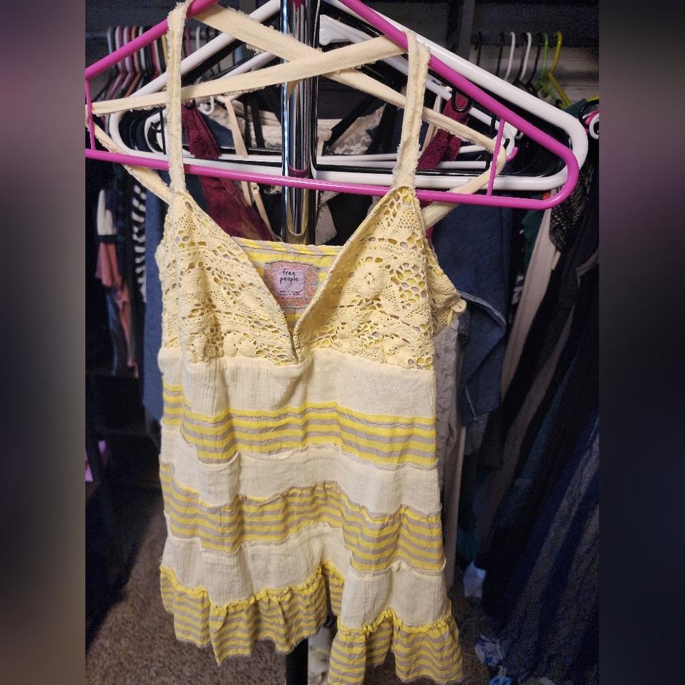 Free People cross back top